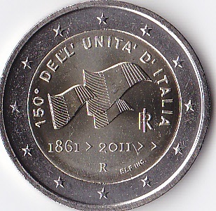 valore 2 euro commemorativi 150 unità d italia