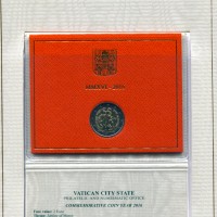 Vaticano 2016: primo Volume Commemorativi per l'anno 2016,  composto da 2 euro commemorativo Bicentenario del Corpo della Gendarmeria  e 2 euro commemorativo Anno Santo della Misericordia.