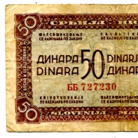 Yugoslavia: 50 dinara 1944 (Pick#52a)
