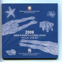 Italia 2009: serie annuale con argento, 10 pezzi