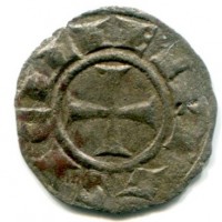 Brindisi, Federico II (1197-1250): 1/2 denaro (MIR#270)
