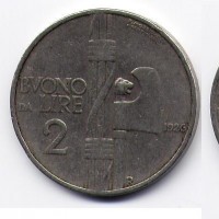 Vittorio Emanuele III (1900-1943): buono da 2 lire 1926