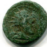 Sicilia, Aitna (200-150 a.C.): tetras (Buceti,25#9)