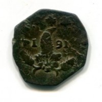 Napoli, Filippo III (1598-1621): tornese 1614 (Magliocc#67)
