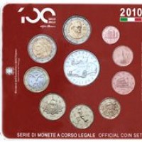 Italia 2010: serie annuale, 10 pezzi con il 5 euro in argento "Alfa Romeo"