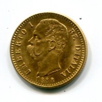 Umberto I (1878-1900): 20 lire 1888 (Gigante#17)
