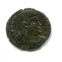 Decenzio (351-353 d.C.): maiorina, zecca di Treviri "VICTORIAE DD NN AVG ET CAES" (RIC,VIII#316), gr.3,40