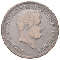 Napoli, Ferdinando II (1830-1859): 5 tornesi 1843 (Gigante#220)