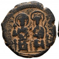 Giustino II (565-578 d.C): follis, zecca di Costantinopoli (Sear#360), grammi 12.21