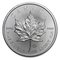 Canada, Elisabetta II (1952-2022): 5 dollari 2015 "Maple leaf" -oncia-