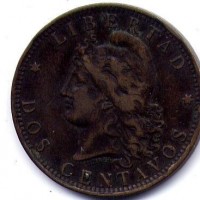 Argentina: 2 centavos 1889 (KM#33)