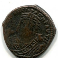 Maurizio Tiberio (582-602 d.C.): follis, zecca di Theoupolis=Antiochia, anno 19° (Sear#533)