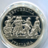 Italia 2006: 10 euro "Andrea Mantegna", nella confezione originale, segni di penna all'interno della scatola.
