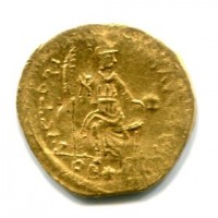 Costantinopoli, Giustino II (565-578 d.C.): solido leggero da 22 silique (Sear#376)