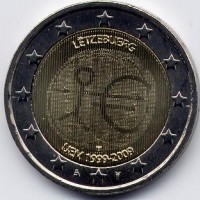 Lussemburgo 2009: 2 euro commemorativi "E.M.U."