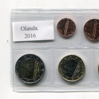 Olanda 2016: serie euro, confezionata da privati