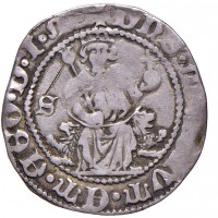 Napoli, Alfonso I d'Aragona (1442-1458): carlino (MIR#54/6), grammi 3,54, debolezze di conio