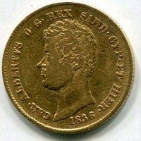 Carlo Alberto (1831-1849): 20 lire 1836-Ge (Gigante#27)