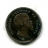 Vittorio Emanuele II, Re Eletto (1859-1861): 50 centesimi 1860-FI (Gigante#15)
