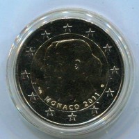 Monaco 2011: 2 euro commemorativo "Principe Alberto e Charlene" in confezione originale