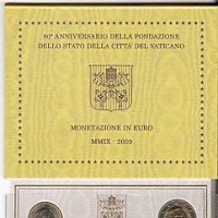 Vaticano 2009: serie euro 8 pezzi in confezione originale zecca