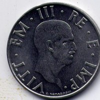 Vittorio Emanuele III (1900-1943): 2 lire 1943 "Impero"