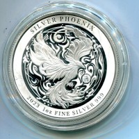 Niue, Carlo III (dal 2022): 2 dollari 2023 "Silver Phoenix" -Oncia-