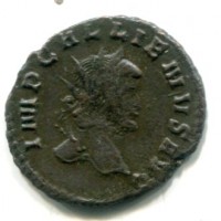 Gallieno (253-268 d.C): antoniniano "DIANAE CONS" (RIC#176), gr. 3,38
