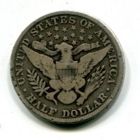 USA: 1/2 dollaro 1899 "Barber", segnetti al bordo