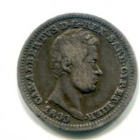 Carlo Alberto (1831-1849): 50 cent. 1833-to (Gigante#141)
