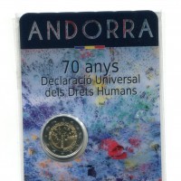 Andorra 2018: 2 euro "Diritti dell'uomo"