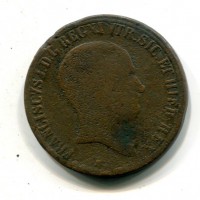 Napoli, Francesco I (1825-1830): 10 tornesi 1825 (Gigante#14)
