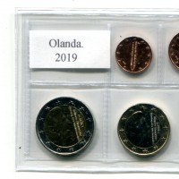 Olanda 2019: serie euro, confezionata da privati