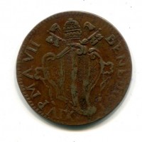 Ferrara, Benedetto XIV (1740-1758): 1 baiocco 1747-VII (MIR,IV#2645)
