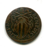 Ferrara, Benedetto XIV (1740-1758): 1/2 baiocco 1746 (MIR118#2648)
