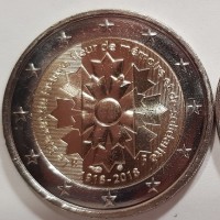 Francia 2018: 2 euro commemorativi "Bleuet de France"