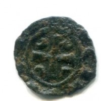 Brindisi, Corrado II (1254-1258): 1/2 denaro (MIR#323). gr. 0,38
