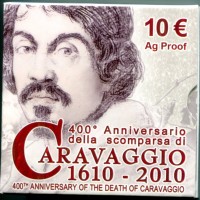 Italia 2010: 10 euro "Caravaggio", nella confezione originale