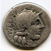 Fannia, M. Fannius c.f (123 a.C.): denaro (Syd#419)