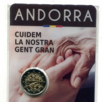 Andorra 2021: 2 euro "Prendiamoci Cura dei Nostri Anziani"

