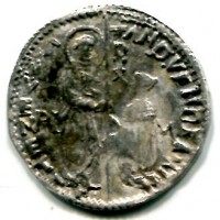 Venezia, Andrea Vendramin (1476-1478): marcello o 1/2 lira (Paolucci#3), sigle P-M, gr. 3.23
