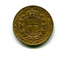 Carlo Alberto (1831-1849): 20 lire 1842-Ge (Gigante#34)