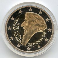 Slovenia 2008: 2 euro commemorativi "Primoz Trubar"