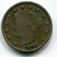 USA: 5 cent. 1908 "Liberty"