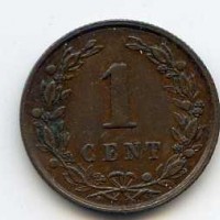 Olanda, Guglielmina (1890-1948): 1 cent. 1897 (KM#107)