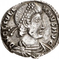 Giuliano II (360-363 d.C.): siliqua "VOTIS V MVLTIS X" (RIC#135; Cohen#157/8), grammi 1,44