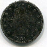 USA: 5 cent. 1884 "Liberty"