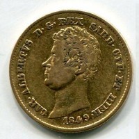 Carlo Alberto (1831-1849): 20 lire 1849-Ge (Gigante#44)