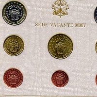 Vaticano 2005 Sede Vacante: serie euro, in confezione originale zecca (di crescente rarità ed interesse)