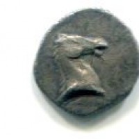 Calabria, Tarentum (325-280 a.C.): 3/4 obolo (HN Italy#981), gr.0,46
